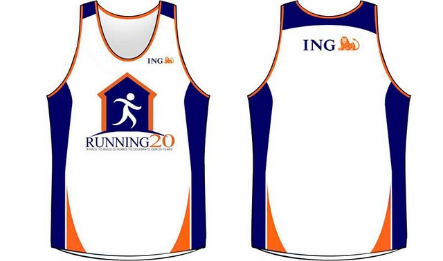 ING Running 20 - Race Route Map, Singlet and Shirt Design | Pinoy Fitness