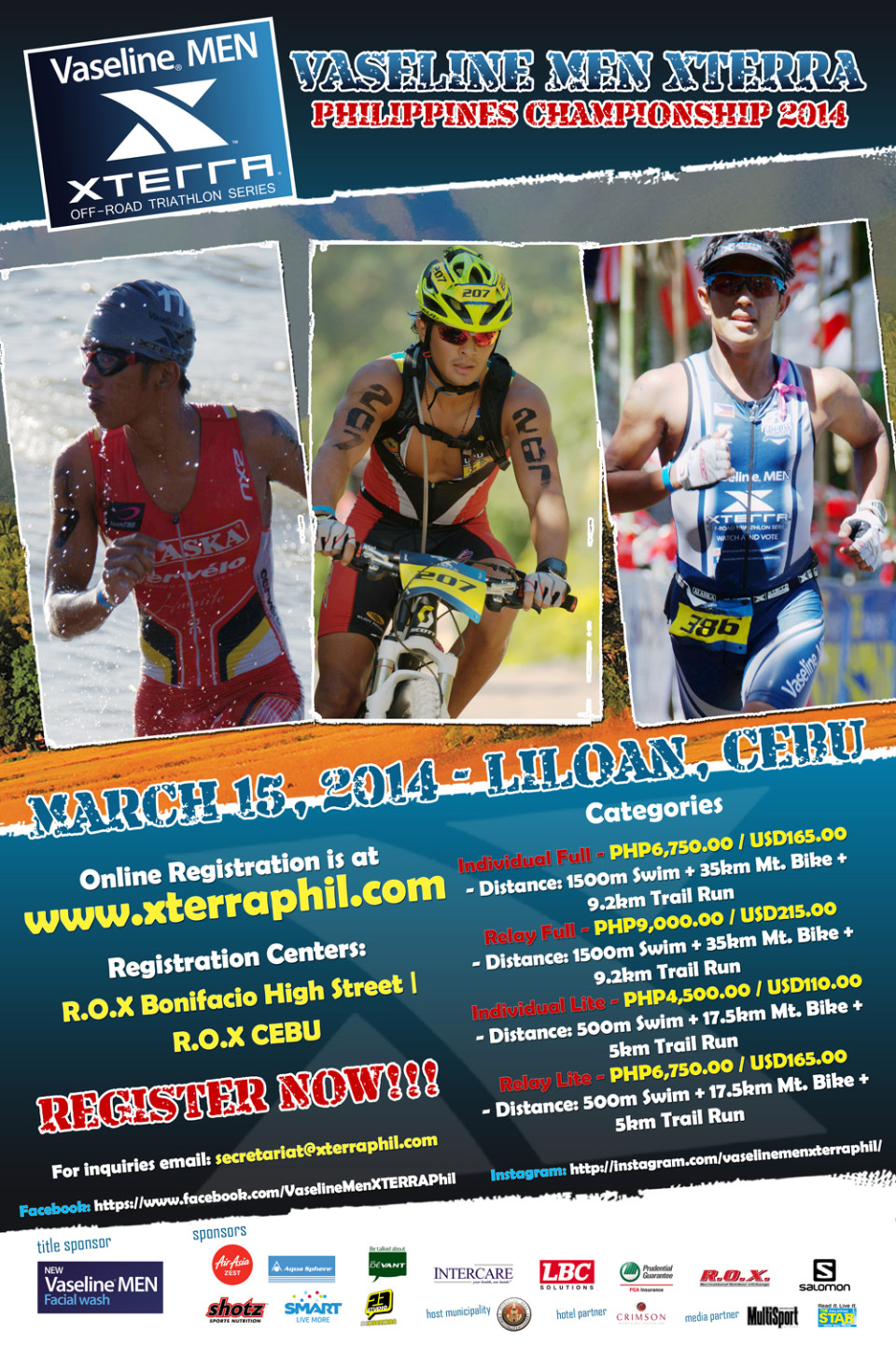 Vaseline Men XTERRA OffRoad Triathlon 2014 Pinoy Fitness