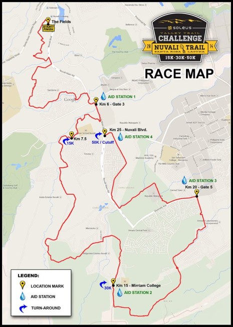 Soleus Run - It's about Time 2014 @ Nuvali | Registration, Map, Shirt ...