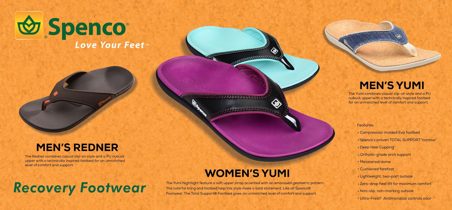 SPENCO Yumi recovery slippers now in 