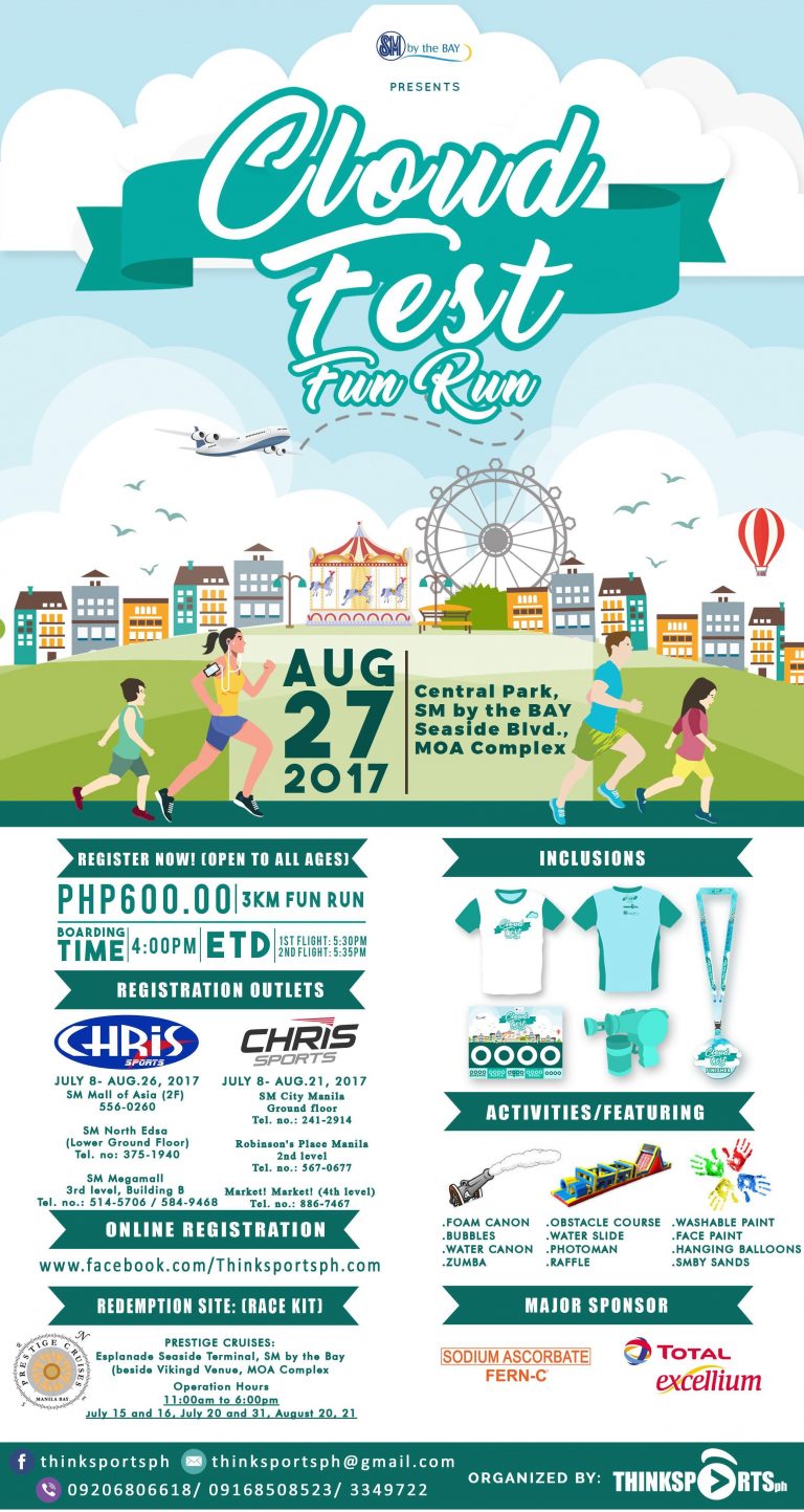 SM by the BAY CloudFest Fun Run 2017 Pinoy Fitness