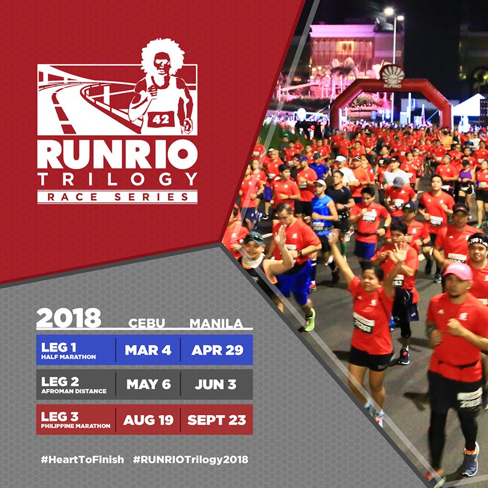 RUNRIO Trilogy 2018 Schedule for Manila and Cebu | Pinoy Fitness