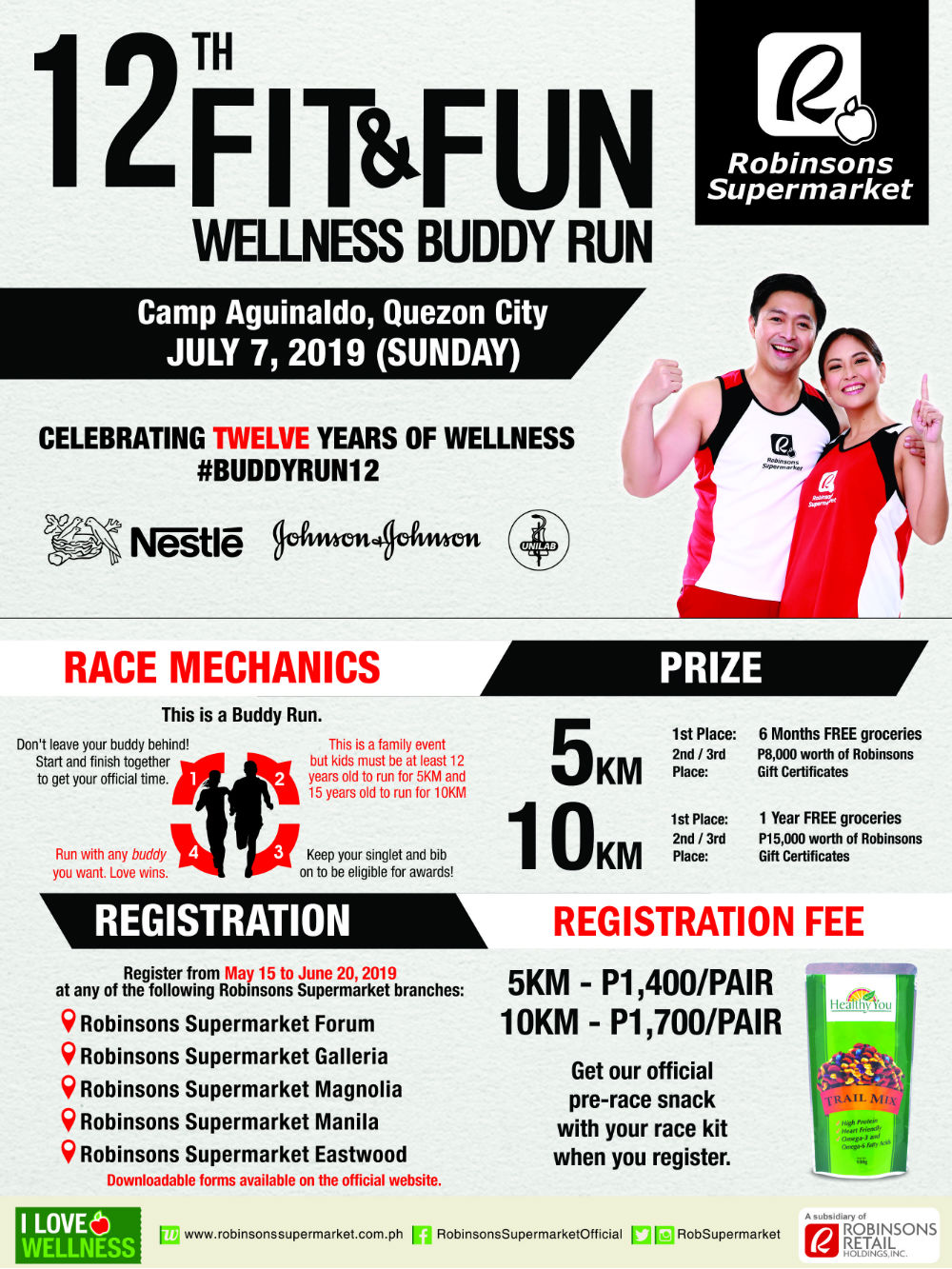 Robinsons Fit and Fun Wellness Buddy Run 2019 in Camp Aguinaldo Pinoy