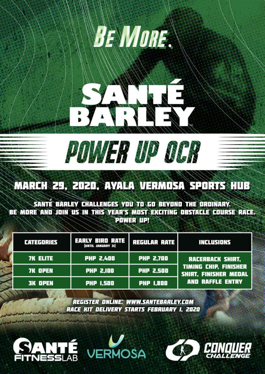 Sante Barley Power Up OCR 2020 in Vermosa Sports Hub | Pinoy Fitness