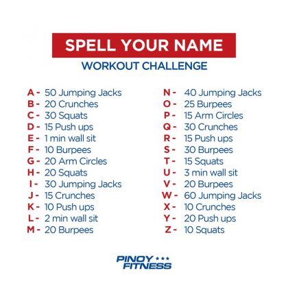 Spell Your Name - Workout Challenge | Pinoy Fitness