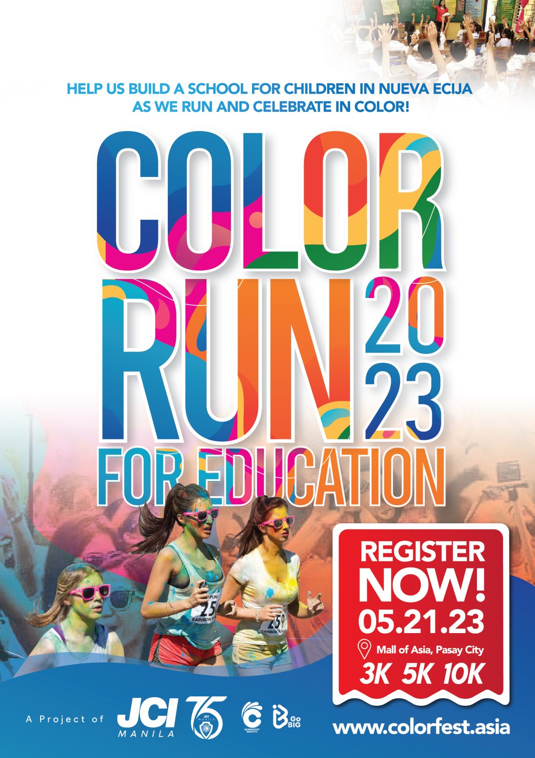 Color Run for Education 2023 in SM Mall of Asia Pinoy Fitness