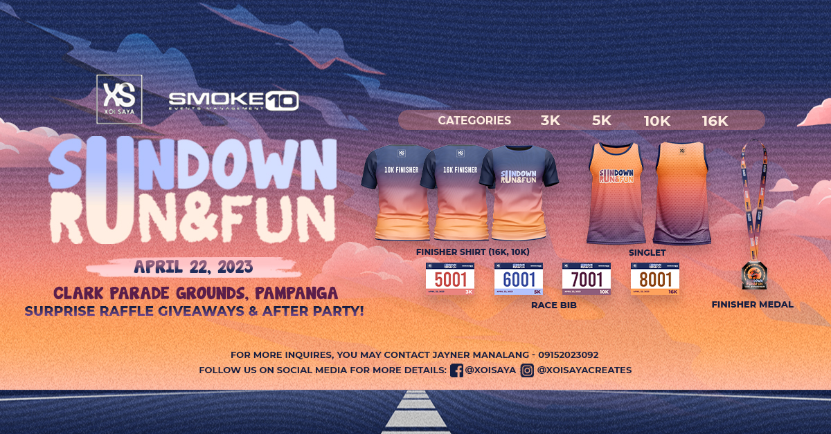 SUNDOWN Run&Fun in Clark Parade Grounds, Pampanga Pinoy Fitness