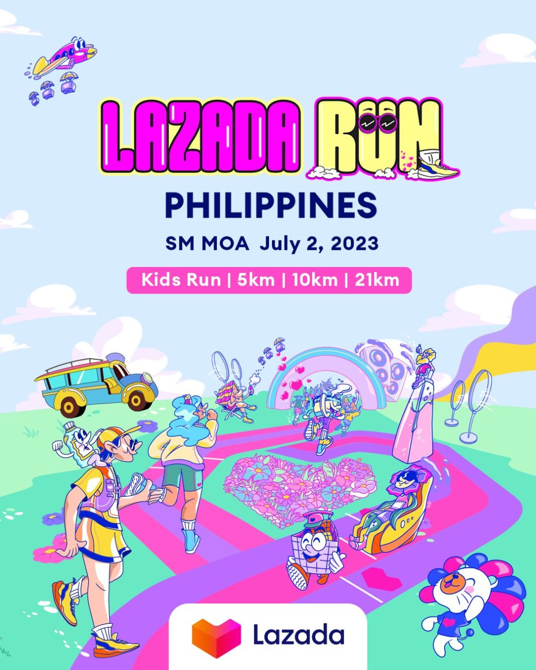 Lazada Run PH in SM MOA Pinoy Fitness