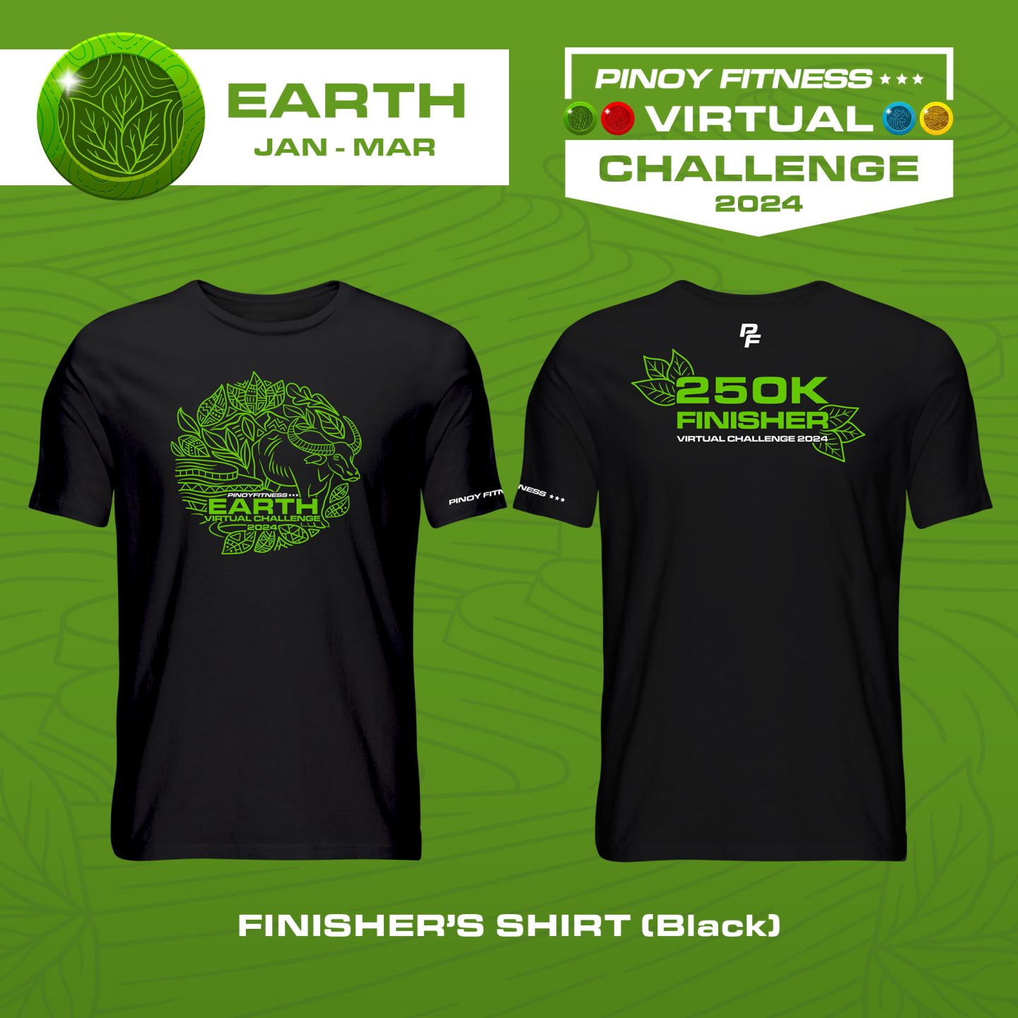 Pinoy Fitness EARTH Virtual Challenge 2024 Pinoy Fitness   Entitlements Earth Shirt Black 1440x1440 