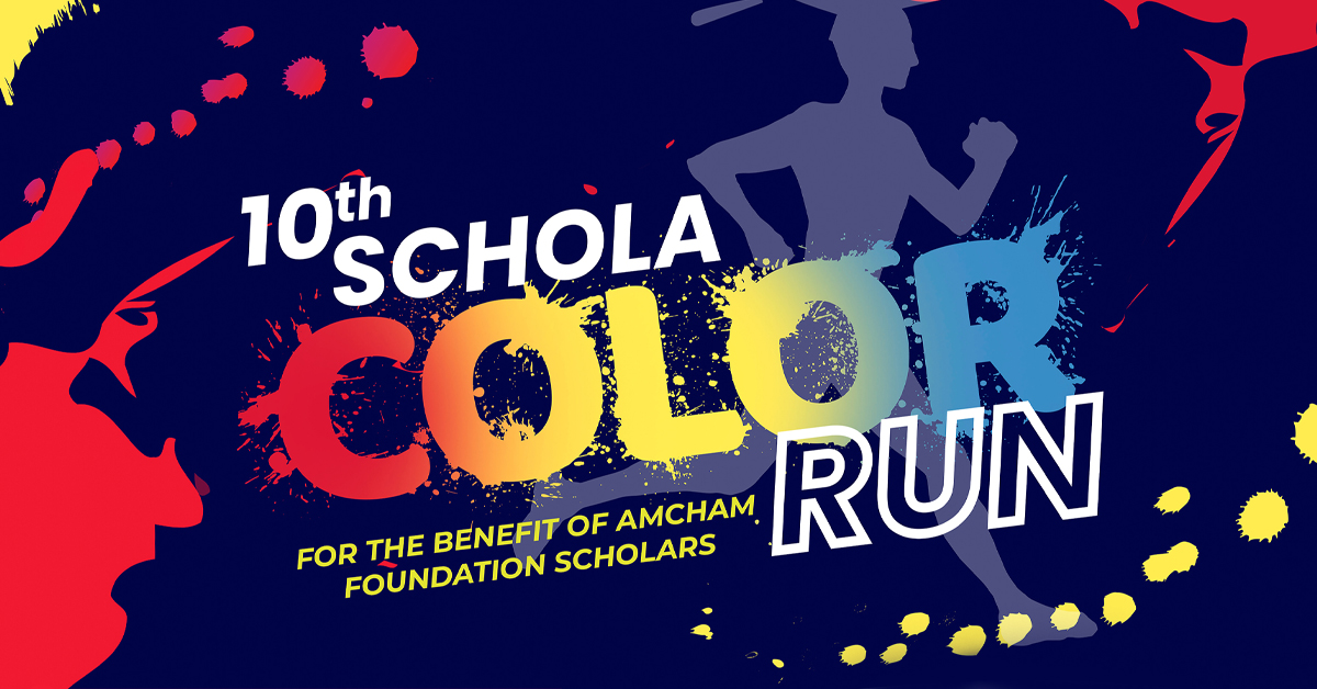 10th AmCham ScholaCOLORrun In CCP Complex Pinoy Fitness   10TH SCHOLA COLOR RUN POSTER 2024 Fb 